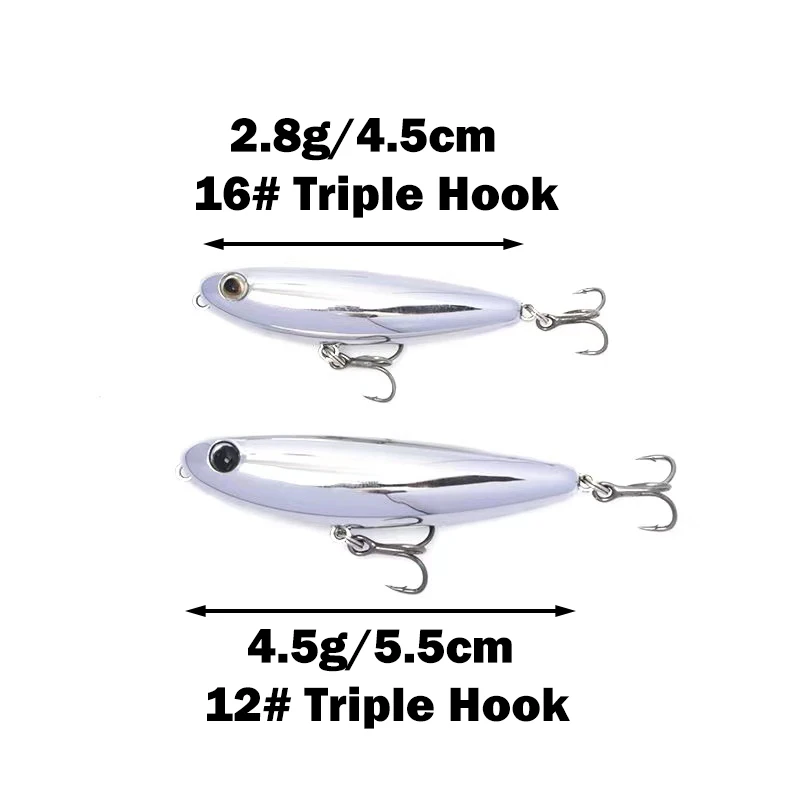 ใหม่ 4.5g Mini Wobblers ดินสอล - Fishing Lure Soft Plastic บทวิจารณ์และราคา