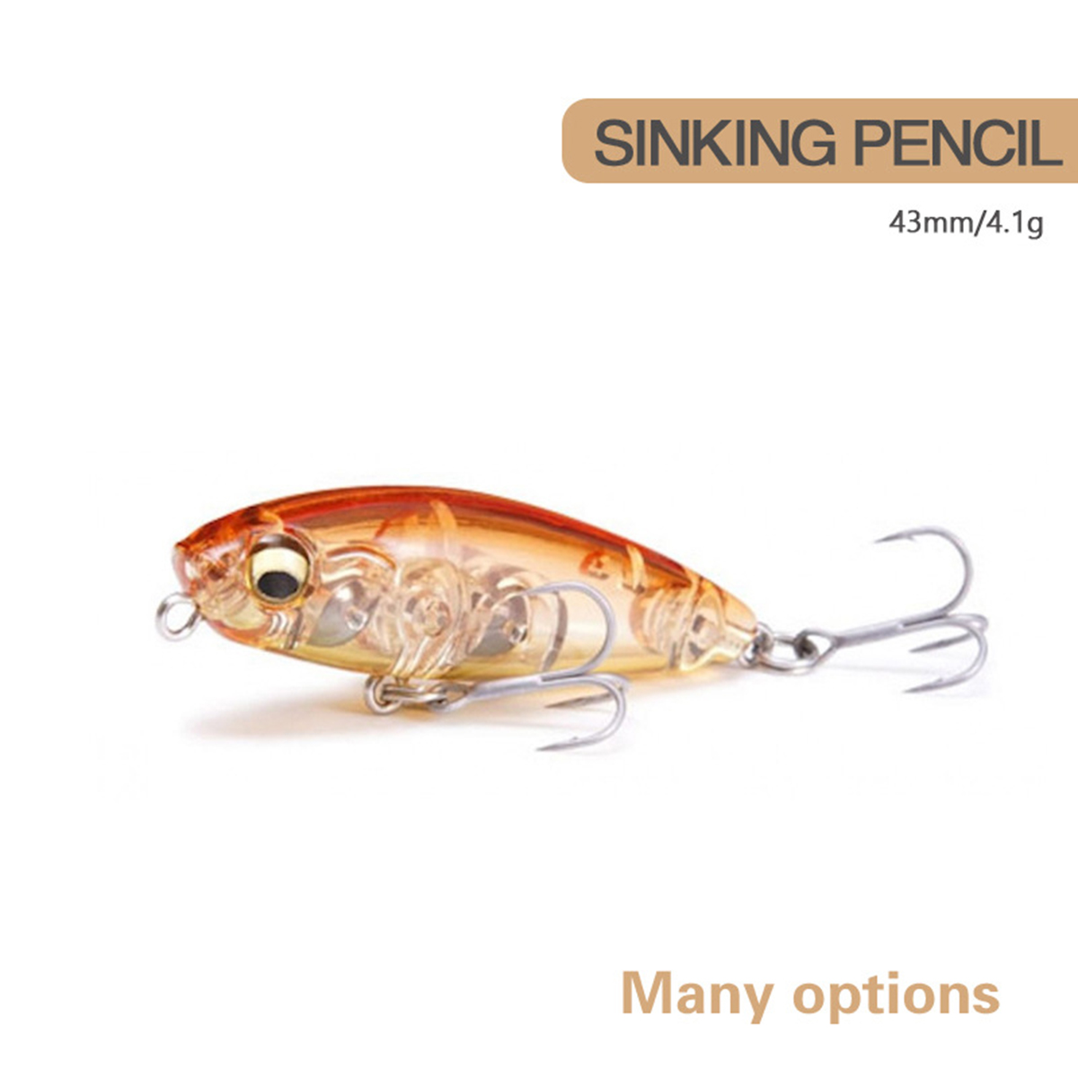 4.3 ซม.4.1g เหยื่อตกปลา Mini M - Fishing Lure Jerkbait บทวิจารณ์และราคา