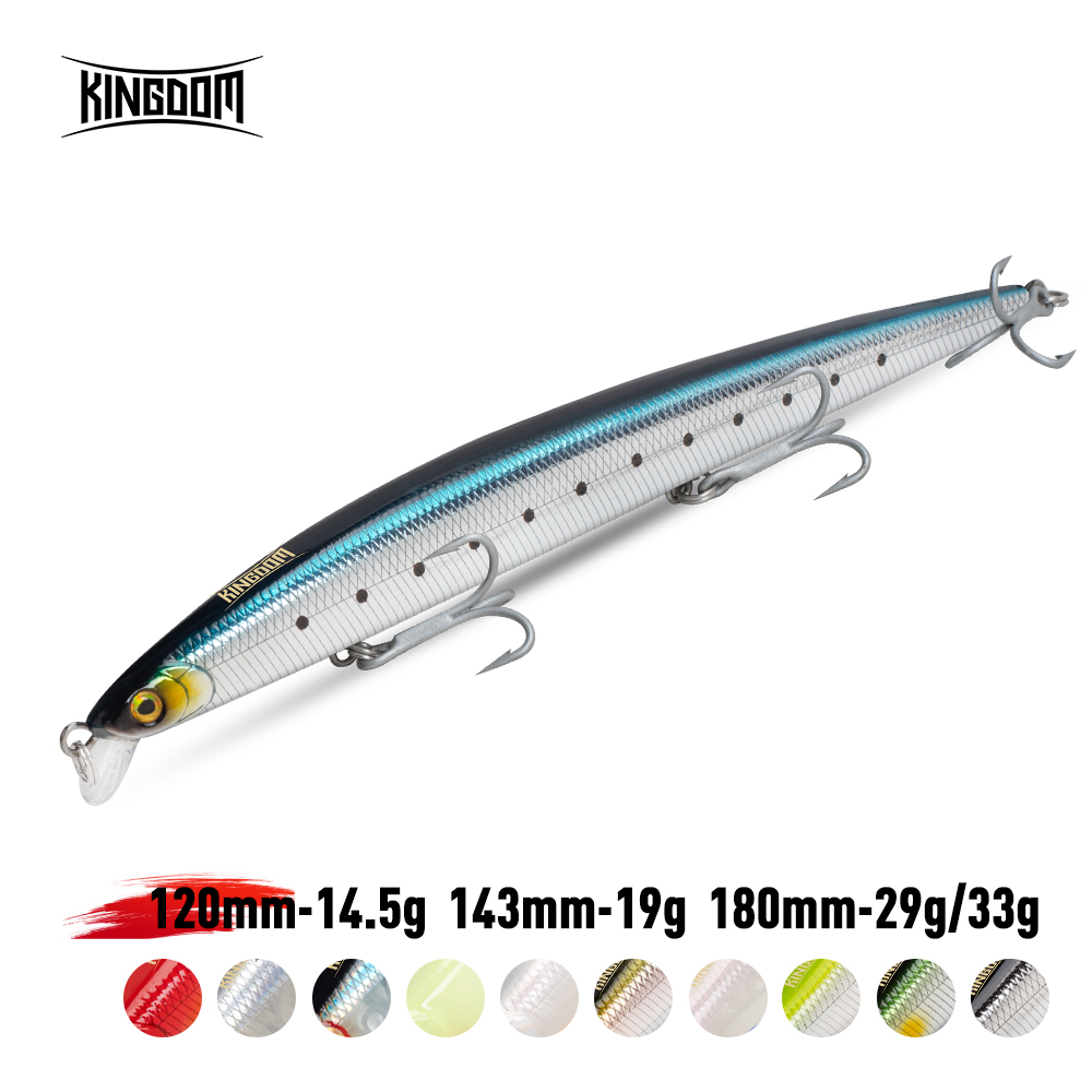 เหยื่อตกปลา Kingdom Long Casti - Fishing Lure Jerkbait บทวิจารณ์และราคา