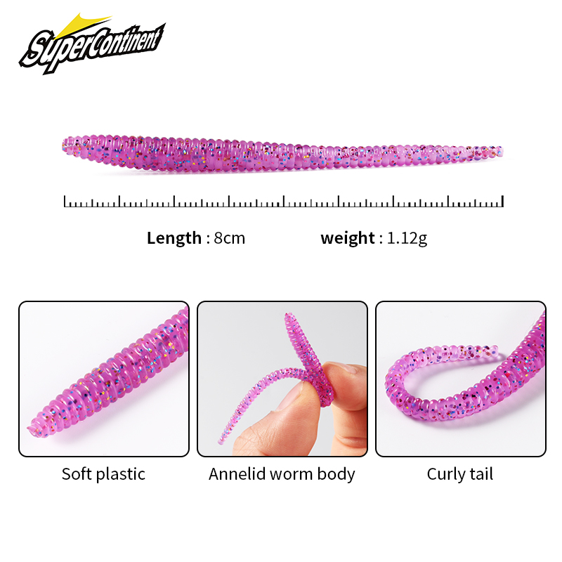 Supercontinent ช้า SinkingTrou - Fishing Lure Soft Plastic บทวิจารณ์และราคา